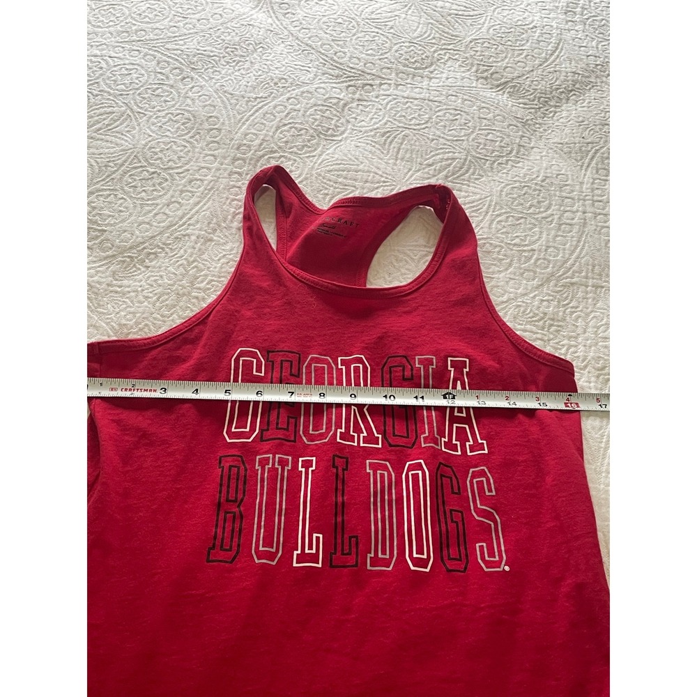 BoxerCraft Georgia Bulldogs Tank Sleepshirt Dress Red Small Racerback Athletic - Picture 8 of 9